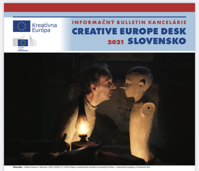 Informačný bulletin kancelárie Creative Europe Desk Slovensko 2021