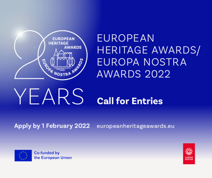 Výzva na podávanie prihlášok do súťaže o Cenu európskeho kultúrneho dedičstva Europa Nostra 2022