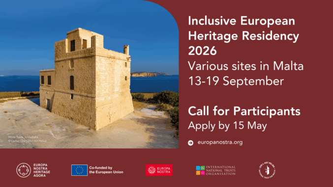 Otvorená výzva Inclusive European Heritage Residencies