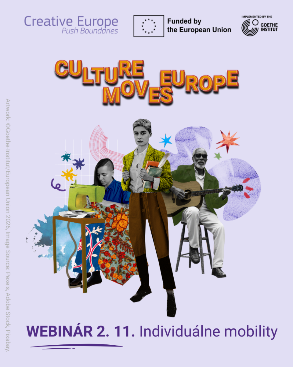 Webinár k výzve Culture Moves Europe Individuálna mobilita
